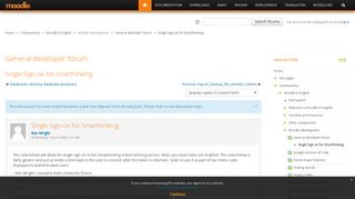 Moodle in English: Single Sign-on for Smarthinking - Moodle.org