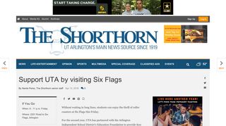 Support UTA by visiting Six Flags | News | theshorthorn.com