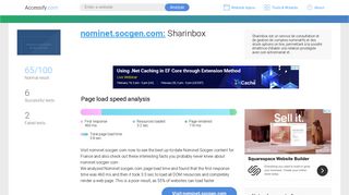 Access nominet.socgen.com. Sharinbox