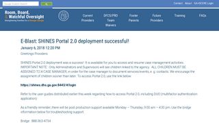 GA+SCORE: SHINES Portal 2.0 deployment successful!
