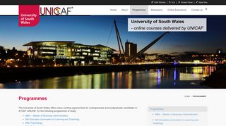 Programmes - University of South Wales Online