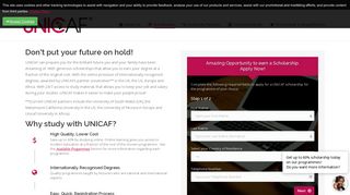 UNICAF - Scholarship Programme | Apply For A UNICAF Scholarship ...