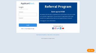 ApplicantStack - Login