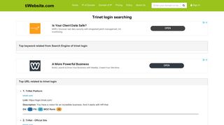 trinet login | TriNet Platform - tiWebsite.com