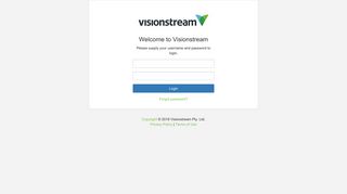 Welcome to the Visionstream Self Service Portal - Please login to ...