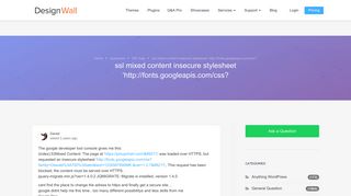 ssl mixed content insecure stylesheet 'http://fonts.googleapis.com/css ...