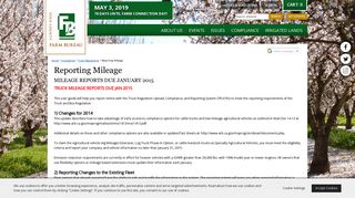 Reporting Mileage - Yolo County Farm Bureau
