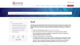 8x8 - Centrify Product Documentation