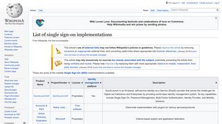 List of single sign-on implementations - Wikipedia