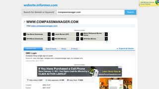 compassmanager.com at WI. OMS | Login - Website Informer