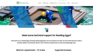 Technical Support for Reading Eggs - 3P Learning
