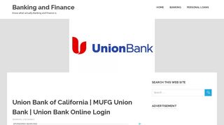 Union Bank of California | MUFG Union Bank | Union Bank Online Login