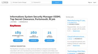 Informations System Security Manager (ISSM), Top Secret ...