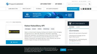 Kakao KakaoStory API | ProgrammableWeb