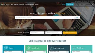 Study.com | Take Online Courses. Earn College Credit. Research ...