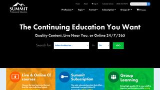 Summit Professional Education: Live & Online CE Courses for PTs ...