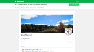 Digital Parking Permit Information (City of Summit) | Nextdoor