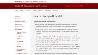 Sun Life (prepaid) Dental - Student & Occupational Health Services ...