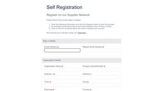 Register - Proactis - Supplier Network