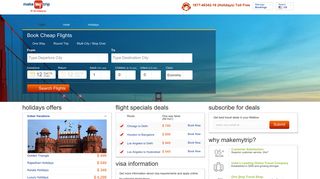 MakeMyTrip: Cheap US to India Flights, Airline Tickets, Plane Airfare ...