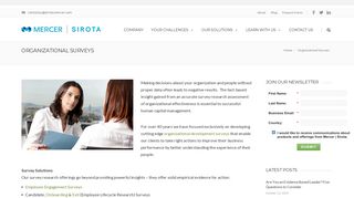Organizational Surveys - Mercer | Sirota