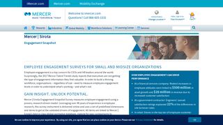 Mercer | Sirota for Employee Engagement Survey & Insights