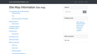 Site Map Information- Sitemap - Body and Soul Mastery