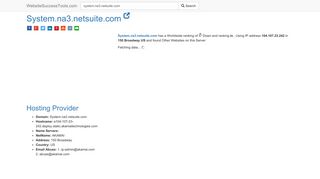 System.na3.netsuite.com Error Analysis (By Tools)