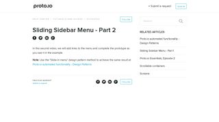 Sliding Sidebar Menu - Part 2 – Help center