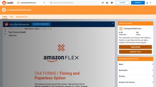 Tax Forms Email : AmazonFlexDrivers - Reddit