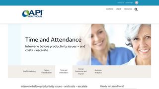 Centricity Time and Attendance - API Healthcare