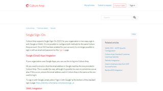Single Sign-On – Culture Amp