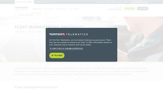 Products - Fleet management — TomTom Telematics GB