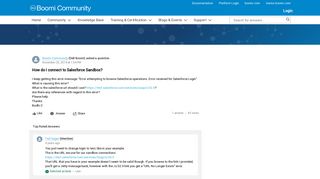 How do I connect to Salesforce Sandbox?