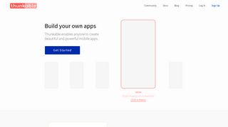 Thunkable.com: Drag and Drop Mobile App Builder for iOS and Android