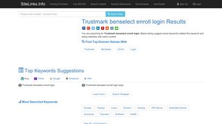 Trustmark benselect enroll login Results For Websites Listing