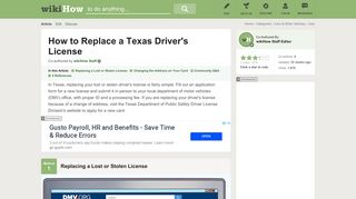 How to Replace a Texas Driver's License: 10 Steps (with Pictures)