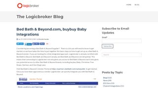 Bed Bath & Beyond.com, buybuy Baby Integrations - Logicbroker