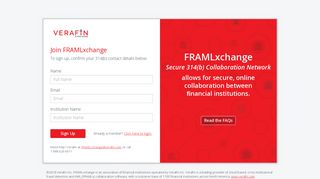 Verafin FRAMLxchange - Secure 314(b) Collaboration Network