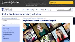 HEAR - Student Administration and Support Division - University of ...