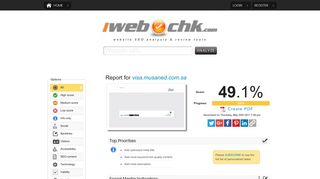 visa.musaned.com.sa | Website SEO Review and Analysis | iwebchk