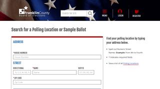 Franklin County Board of Elections - Search