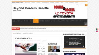 2018 Elections in Mexico – Beyond Borders Gazette