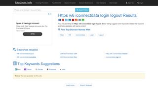 Https w6 iconnectdata login logout Results For Websites Listing