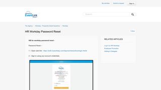 HR Workday Password Reset – The Agency
