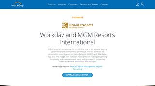 Workday and MGM Resorts International