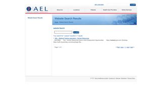 AEL - Medical Testing Laboratory : Website Search Results