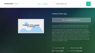 Get Webapp2.syntelinc.com news - Outlook Web App