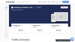 Webapp2.syntelinc.com Analytics - Market Share Stats & Traffic Ranking
