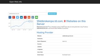 Webbrokercpo.td.com is Online Now - Open-Web.Info